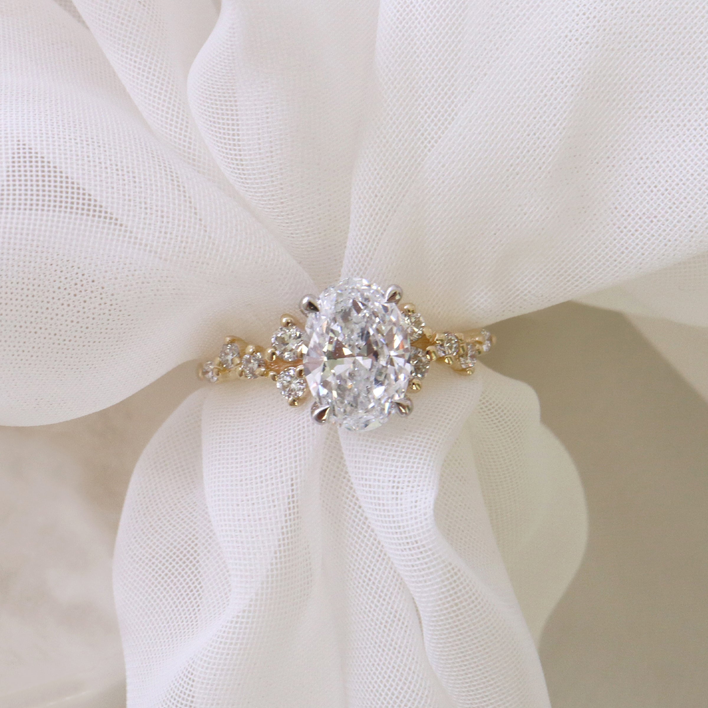 Diamond Cluster Engagement Ring - LG 1.92ct (40258)