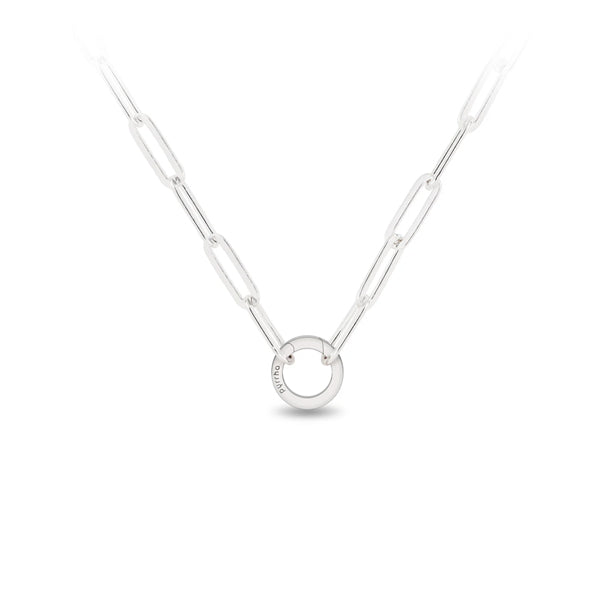 Pyrrha Sterling Silver Paperclip Necklace - 22in (40238)