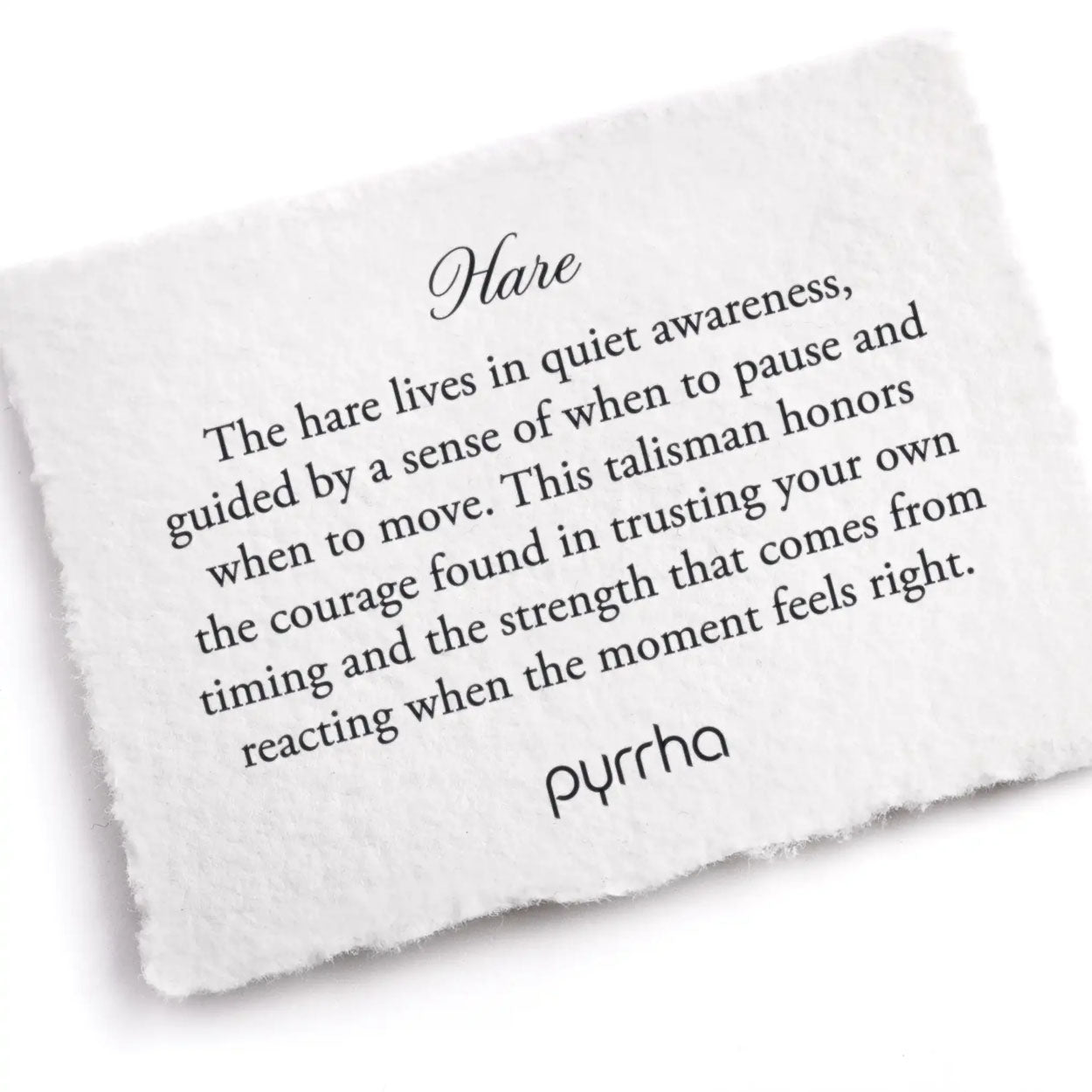 Pyrrha Necklace 'Hare' 18in (40555)