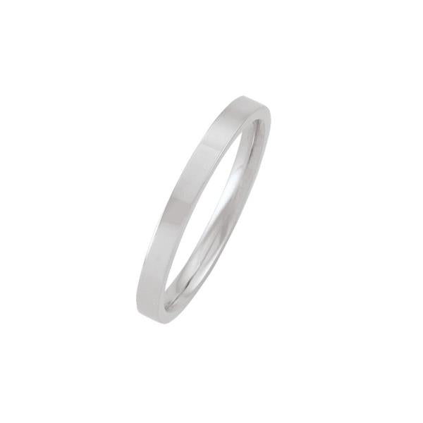 Gold Wedding Band 2mm Size 7 (40675)