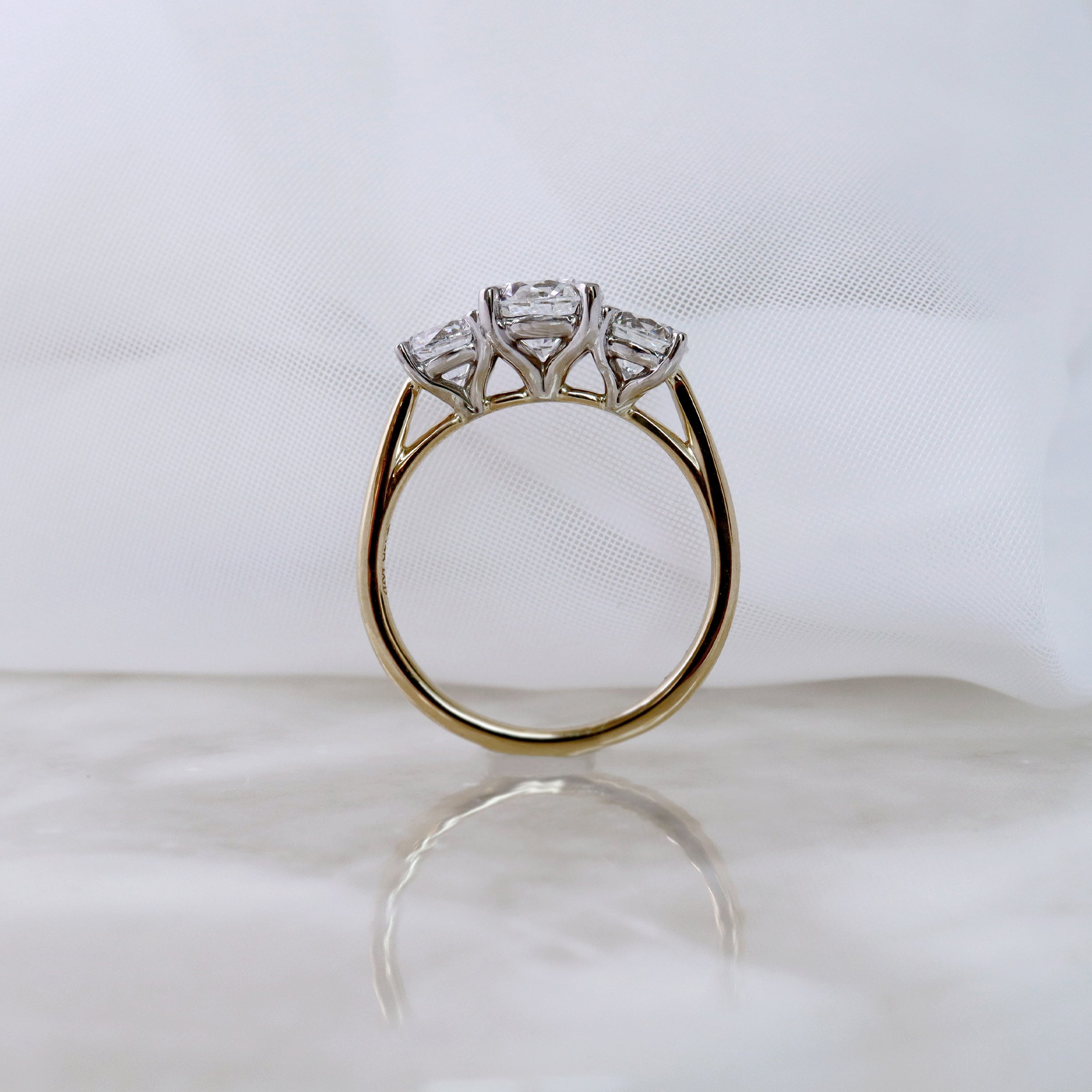 Diamond 3 Stone Engagement Ring - LG 2.07ct (40761)