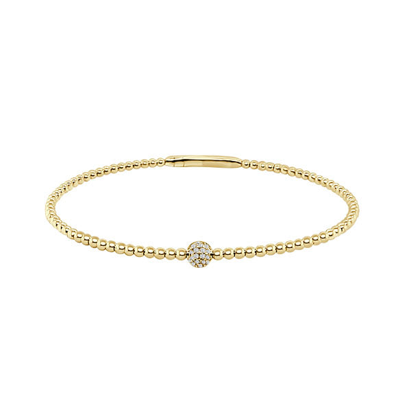 Diamond Accented Flexible Bangle .10ct (40930)