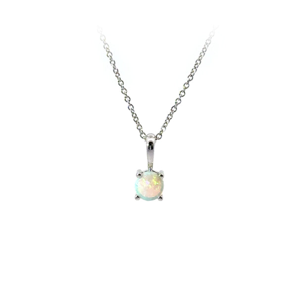 Genuine Opal Solitaire Pendant (40946)