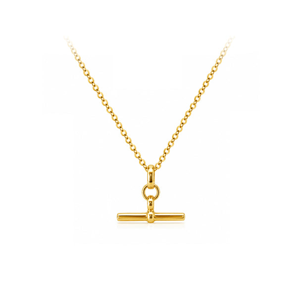 Gold Mini T-Bar Pendant (40967)