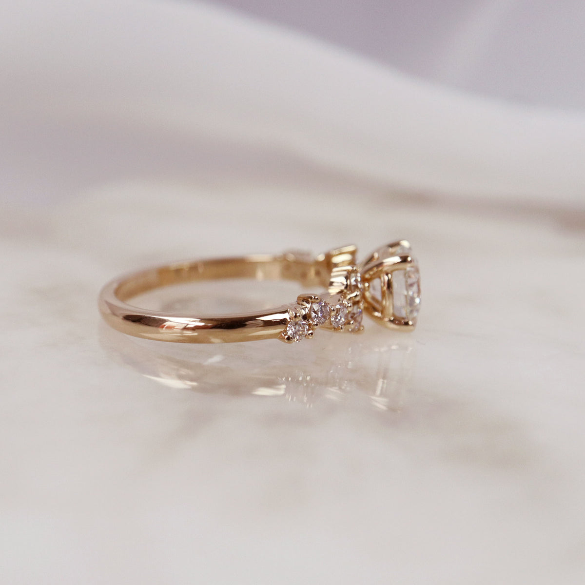 Diamond Cluster Engagement Ring 1.30ct (41056)