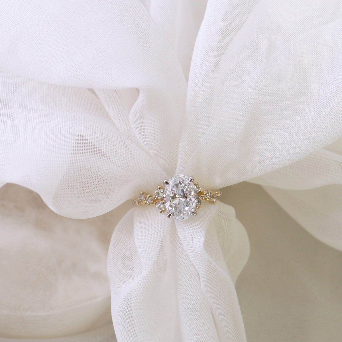 Diamond Cluster Engagement Ring - LG 1.87ct (41081)