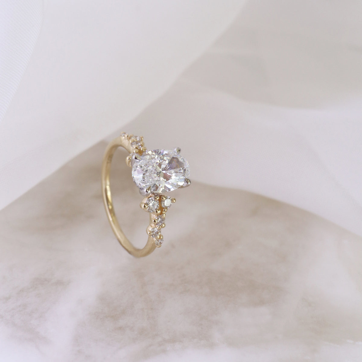 Diamond Cluster Engagement Ring - LG 1.87ct (41081)