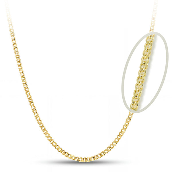 Sempre ORO Necklace - Curb Link Chain 20in (41165)
