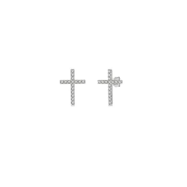 Diamond Cross Earrings .10ct (38717)
