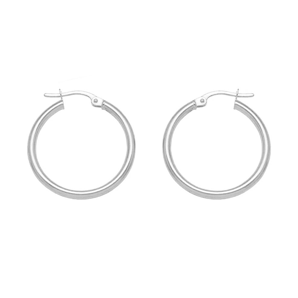 Gold Hoop Earrings 23.5 mm (30318)