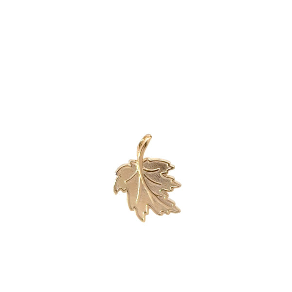Elbows Up to Cancer - Maple Leaf Charm (39635)