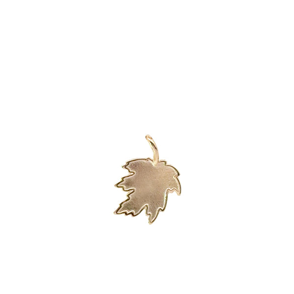 Elbows Up to Cancer - Maple Leaf Charm (39635)