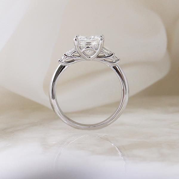 Canadian Diamond Princess Custom Engagement Ring 1.34ct (34817)