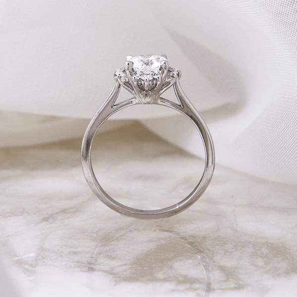 Diamond Custom Engagement Cluster Ring 1.20ct (36001)
