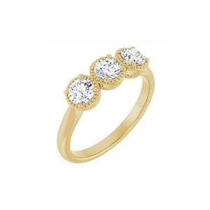 Diamond 3 Stone Engagement Ring - LG 1.50cttw (37646)