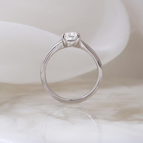 Diamond Pear Cut Solitaire Engagement Ring LG 1.06ct (37855)