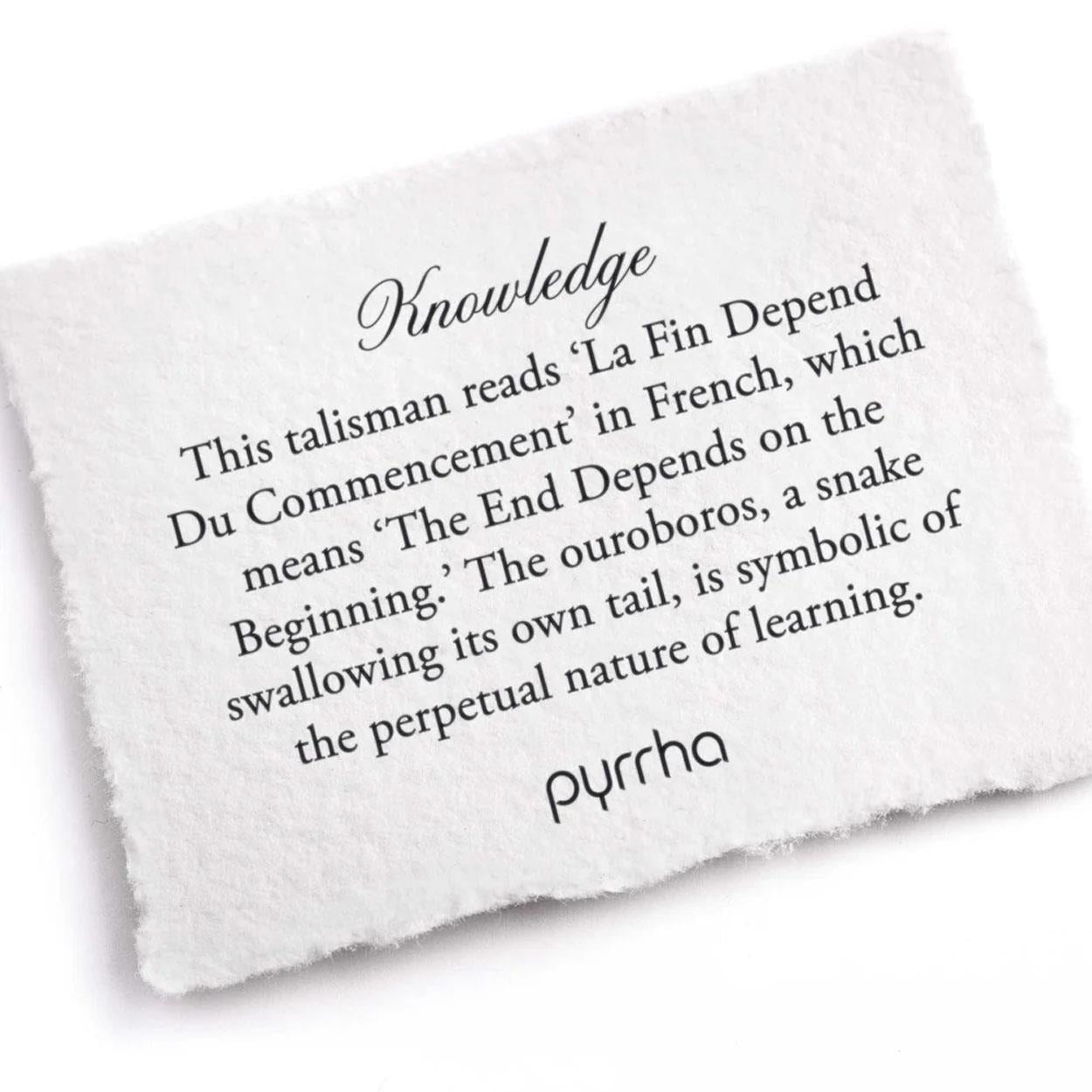 Pyrrha Necklace 'Knowledge' 20in (34744)
