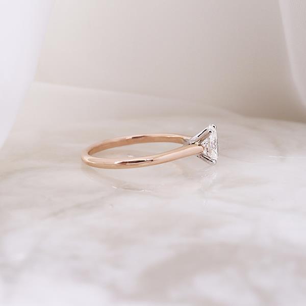 Canadian Maple Leaf Diamond Oval Solitaire Engagement .70ct (35801)
