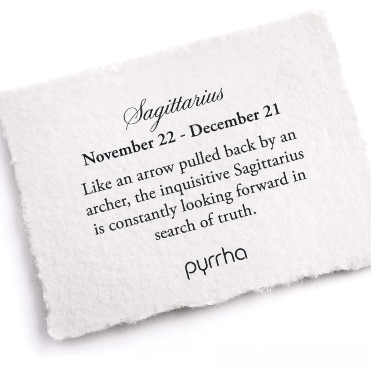 Pyrrha Necklace 'Sagittarius' 18in (38803)