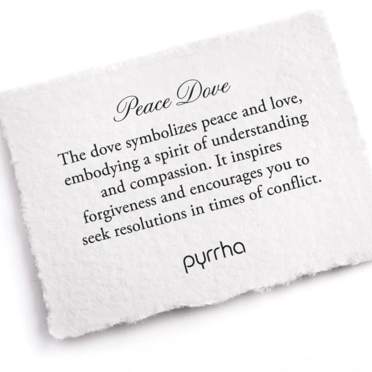 Pyrrha Necklace 'Peace Dove' 18in (39236)
