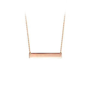 Gold Horizontal bar Necklace (31676)