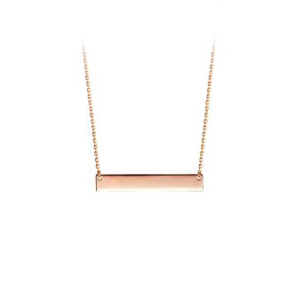 Gold Horizontal bar Necklace (31676)