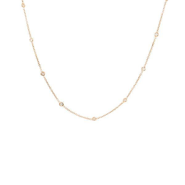 Diamond Station Necklace .50ct (35529)