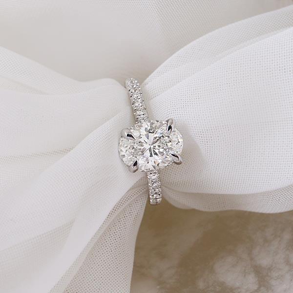 Diamond Hidden Halo Engagement Ring 1.80ct (37214)