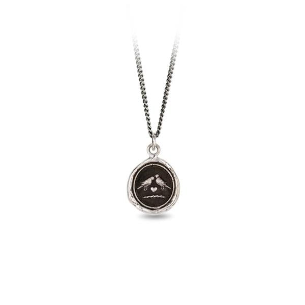 Pyrrha Necklace 'Love Birds' 20in (37736)