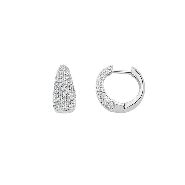 Diamond Tapered Huggie Earrings .57ct (38596)