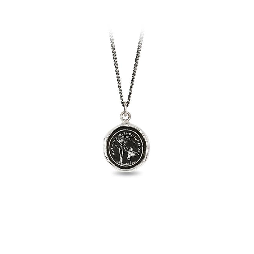 Pyrrha Necklace 'Nothing Without Effort' 18in (38613)