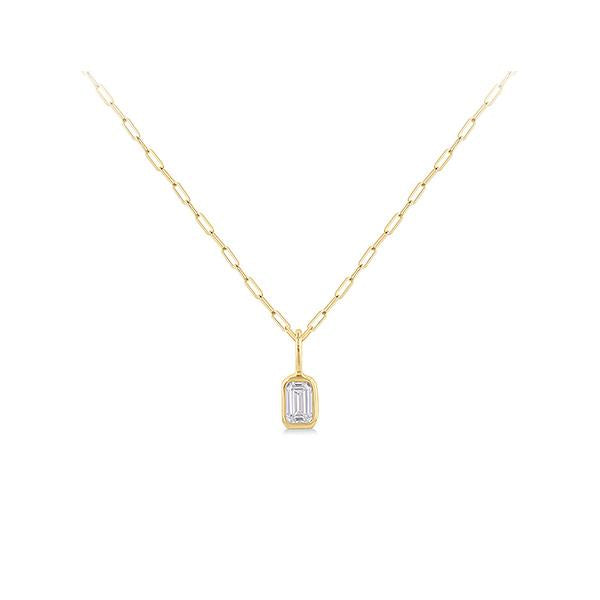 Diamond Emerald Cut Pendant .20ct (38715)