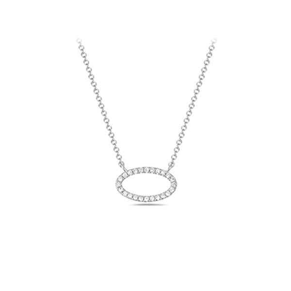 Diamond Open Oval Necklace .06ct (38769)