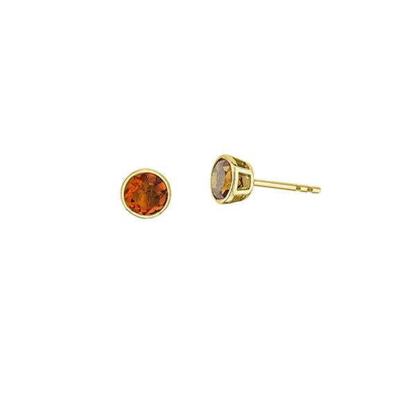 Genuine Citrine Birthstone Earrings (39013)
