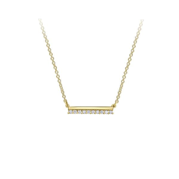 Diamond Bar Necklace .07ct (39249)
