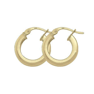 Gold Hoop Earrings 14.8mm (30311)