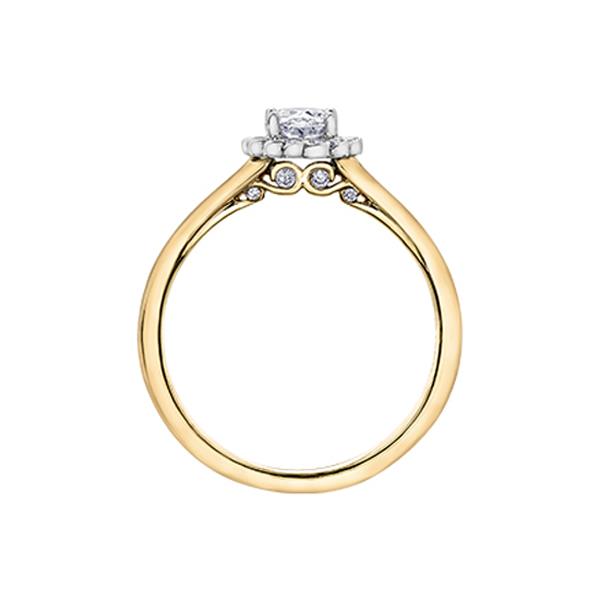 Canadian Maple Leaf Diamond Engagement Ring (33959)