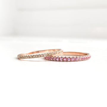 Perfectly Pink Redesigned Custom Rings