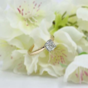 Cushion Proposal Diamond Ring