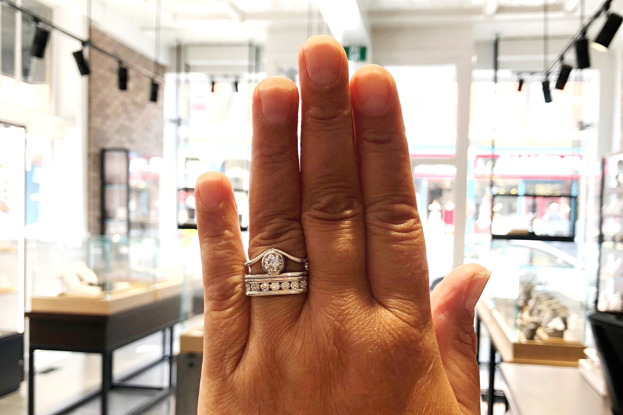 Contemporary and chic wedding set