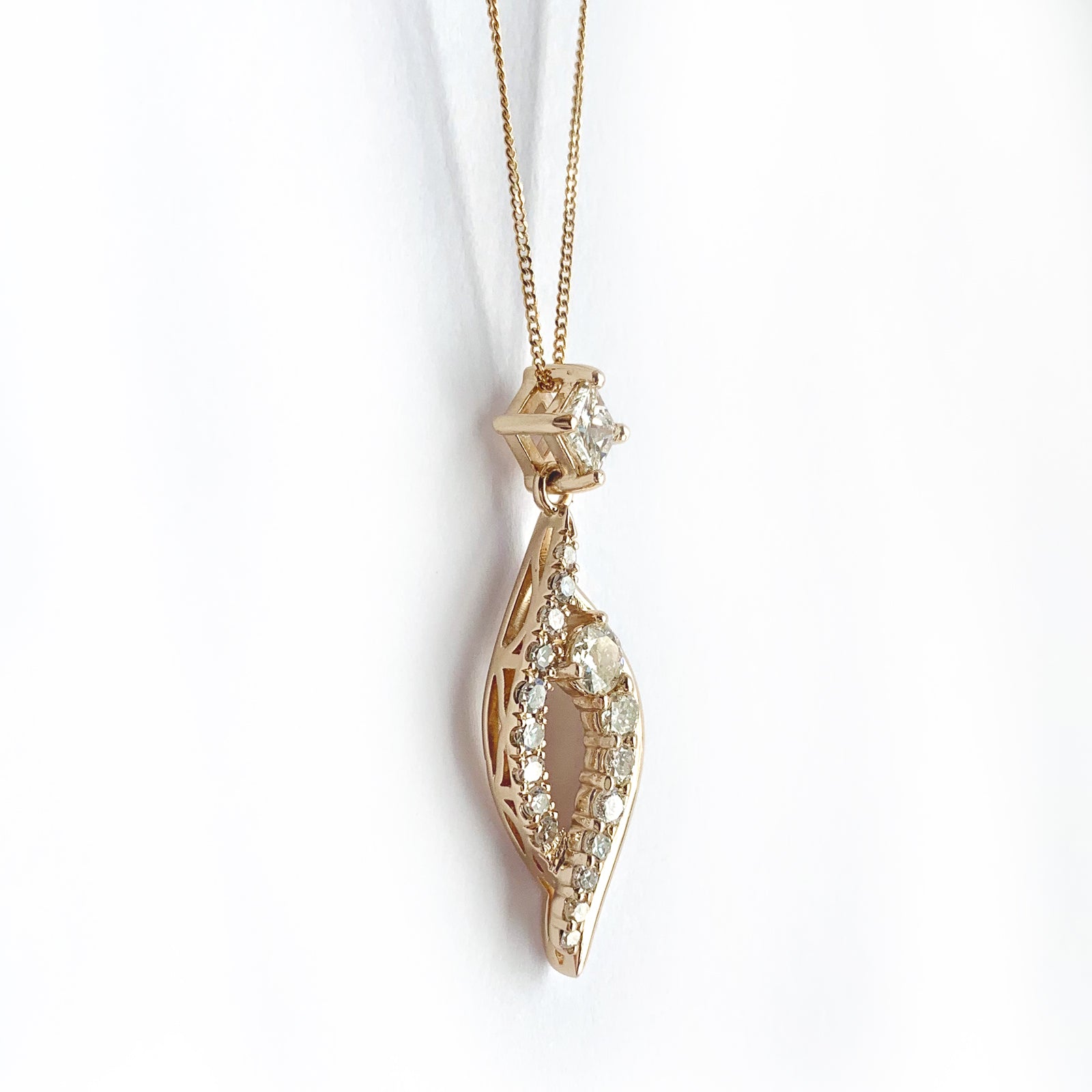 Custom Drop Pendant Necklace