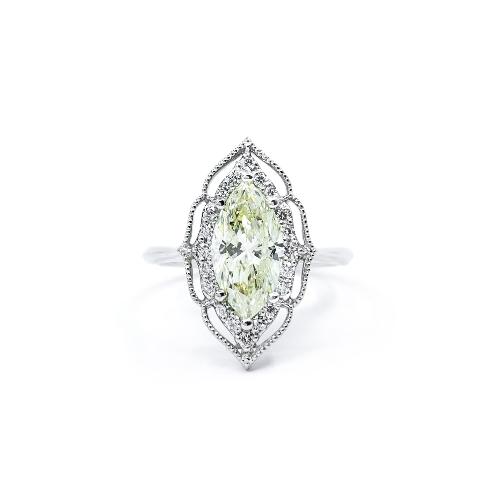Alhambra Marquise Diamond Ring