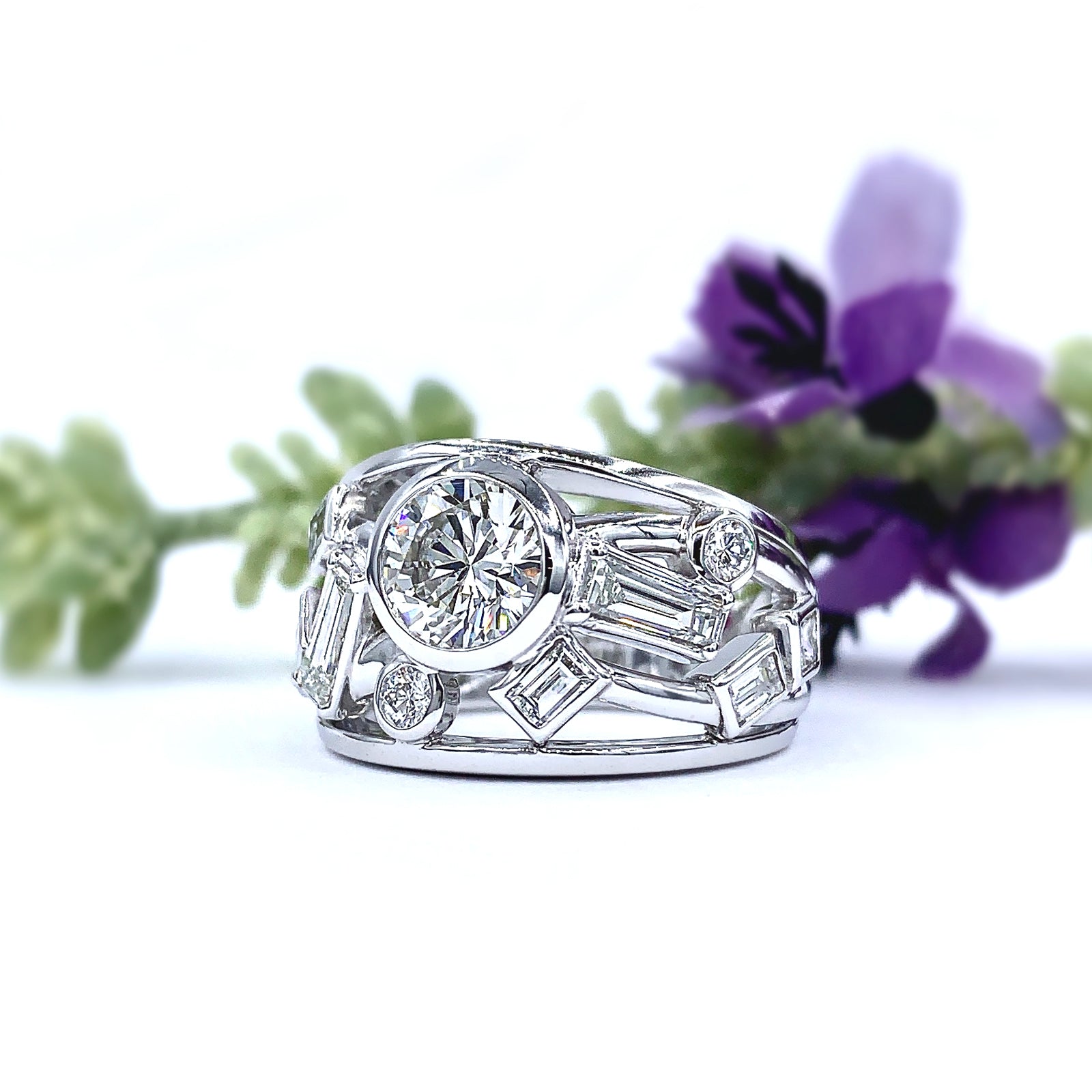Celebrating Family Custom Diamond Ring