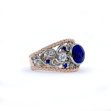 Scottish Sapphire Custom Ring