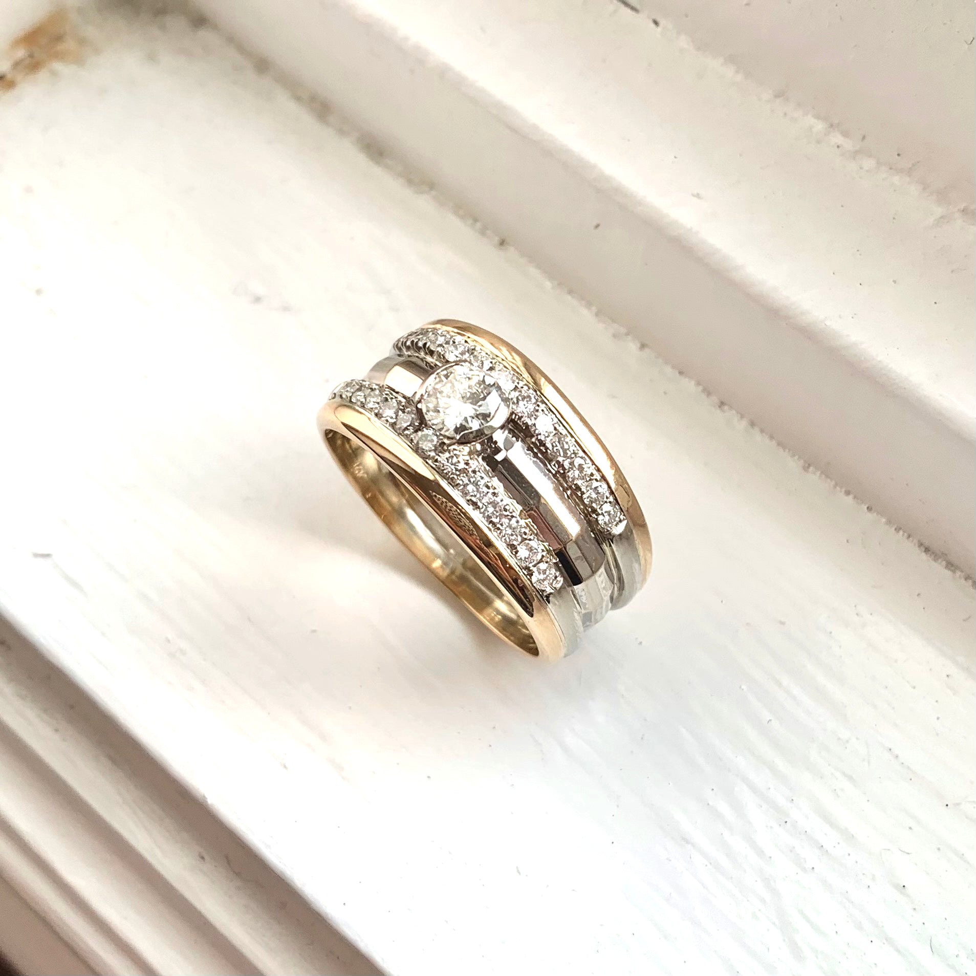 Masculine Bling Custom Mens Ring