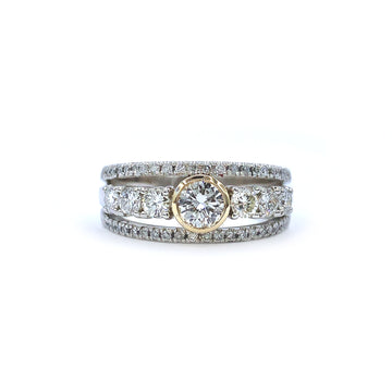 Triple Beauty Custom Diamond Ring