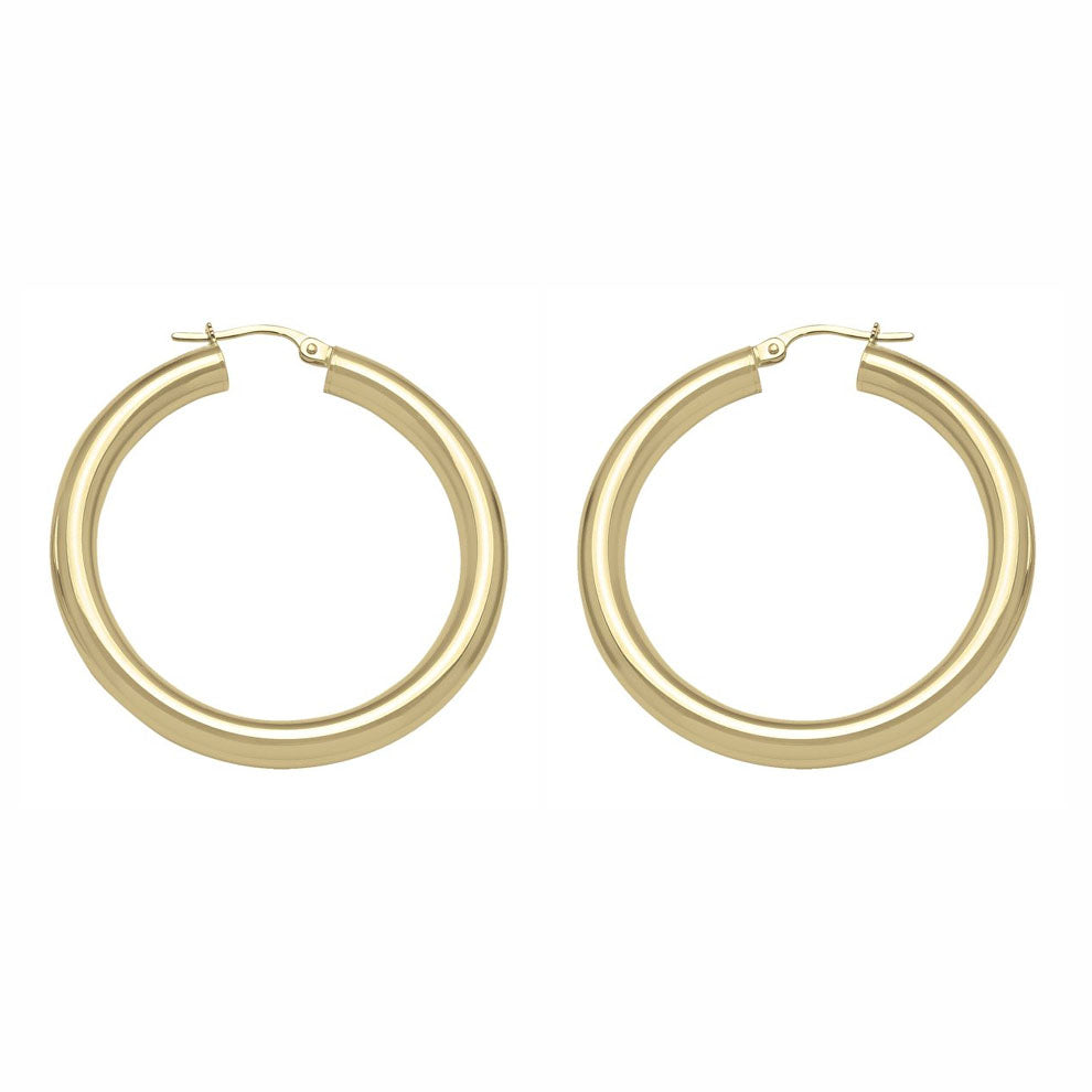 Gold Hoop Earrings 36mm (31878)