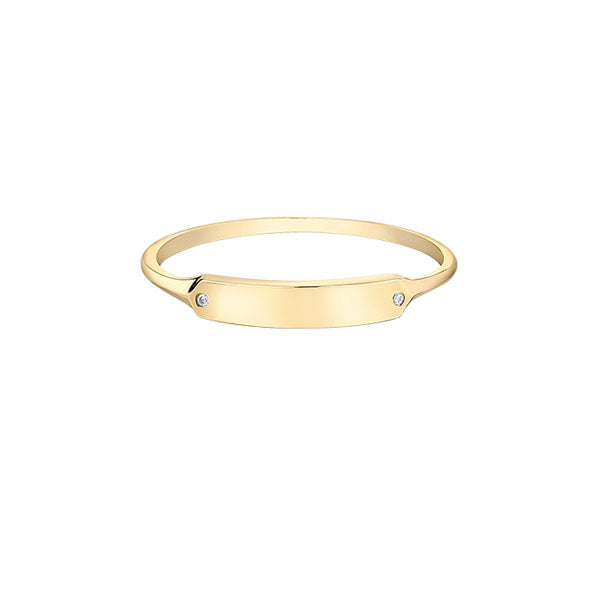 Ladies Diamond Signet Ring .01ct (36584)