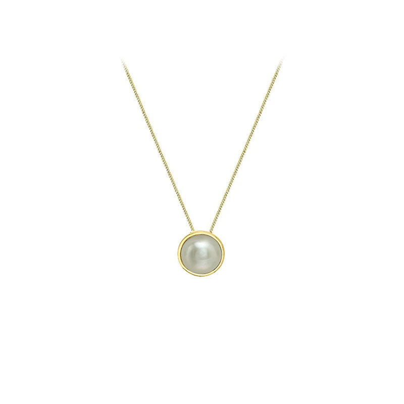 Genuine Pearl Bezel Pendant (39588)