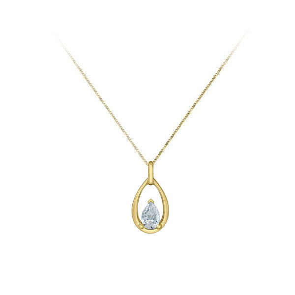Diamond Solitaire Pendant - LG .30ct (39808)